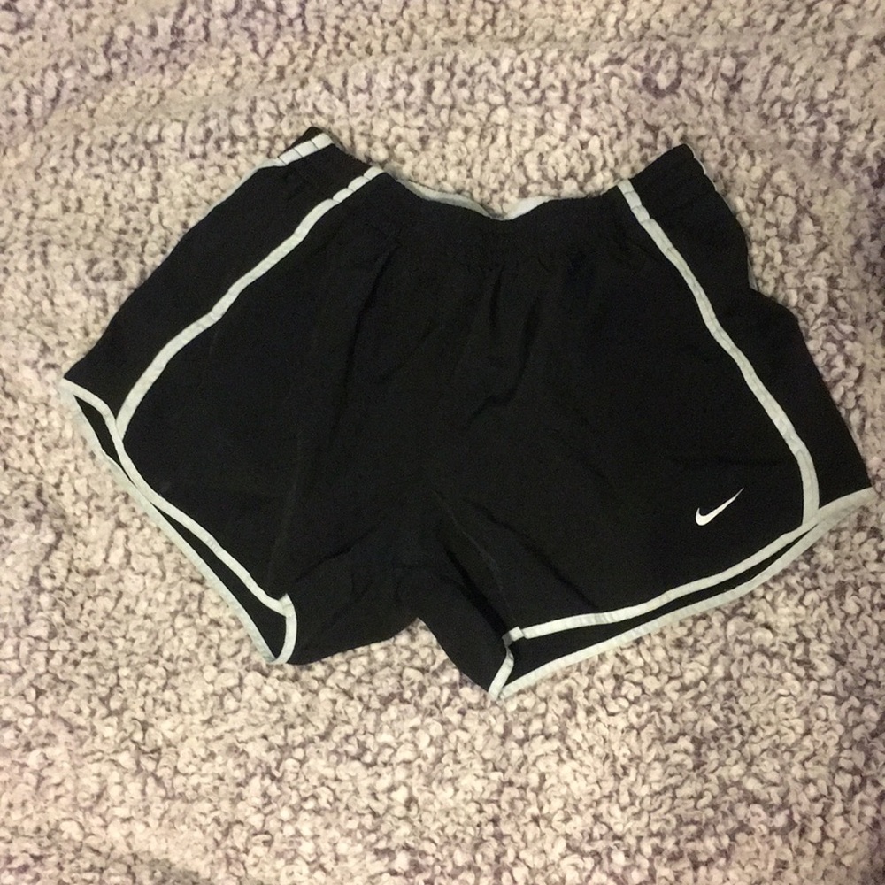 Black nike running shorts